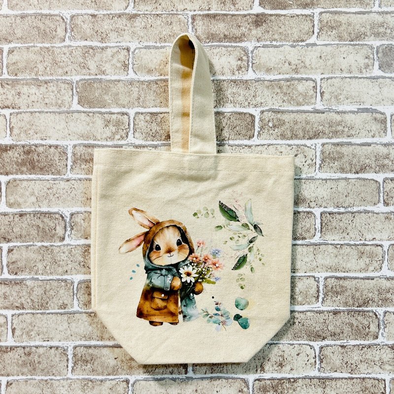 【手工製作】單面插圖手提袋 – 可水洗 - 手提包/手提袋 - 棉．麻 多色