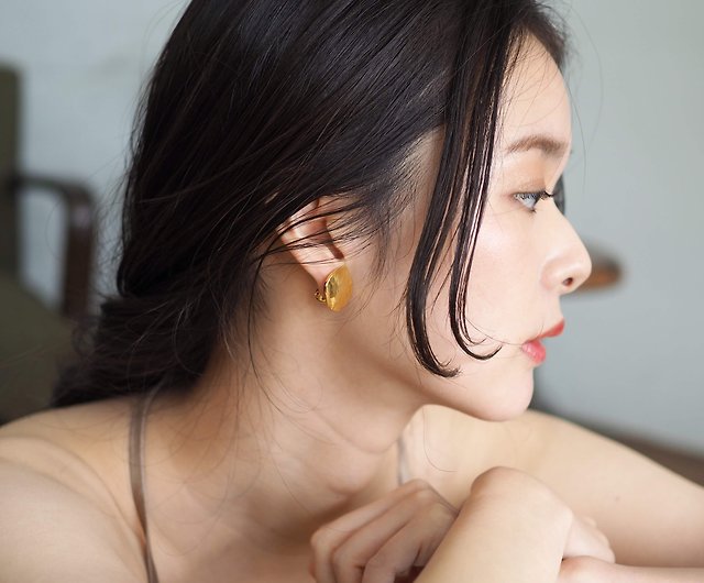 minamo - clip-on earrings - - ショップ urbany ピアス・イヤリング