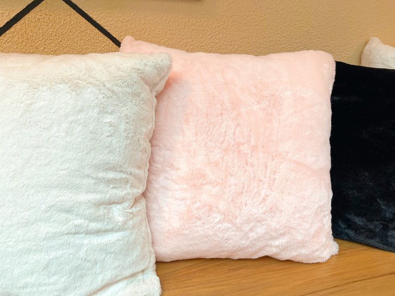 Soft plain long-hair pillow—multiple colors available - Pillows & Cushions - Other Materials 