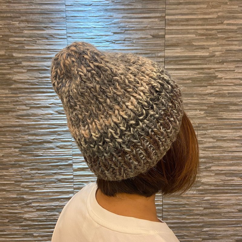 純手工手織毛帽 - 安格斯山羊毛/羊毛 漸層 有多色可選擇 - 帽子 - 羊毛 多色