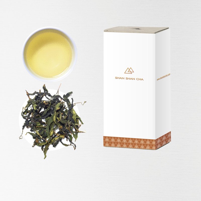 【山山來茶】自然農法 茶葉補充包 阿里山手作白茶 (30g/盒) - 茶葉/茶包/水果茶 - 其他材質 金色