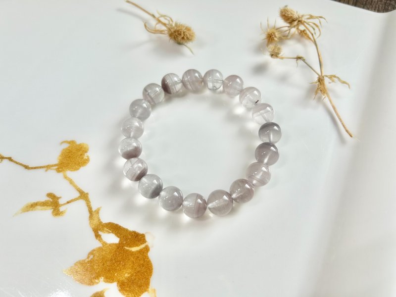 Gray rabbit fur and blue rabbit fur melaleuca eliminate tension and increase confidence, corresponding to the throat chakra and the root chakra. - Bracelets - Crystal Blue