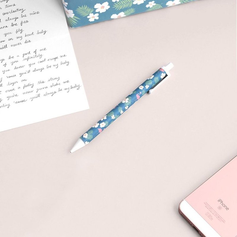 ICONIC Original Romantic 0.5 Automatic Pencil - A Flamingo Forest, ICO51180 - ดินสอ - พลาสติก สีน้ำเงิน