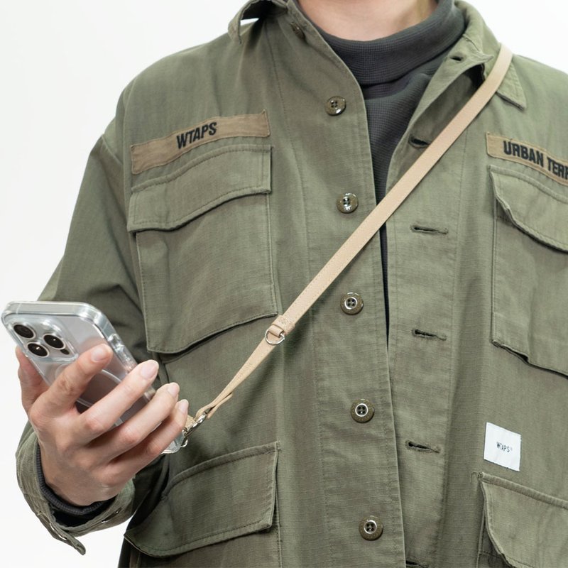 手機斜挎肩帶PU皮挂繩 通用防丟肩帶 可拆卸可調節 - 手機配件 - 其他材質 多色