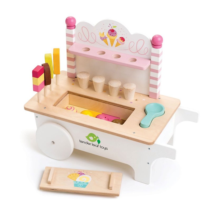 Ice Cream Cart - Kids' Toys - Wood 