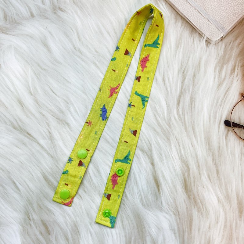 PJ Handmade [Prehistoric Dinosaurs] Children's Mask Lanyard for Epidemic Prevention - หน้ากาก - ผ้าฝ้าย/ผ้าลินิน สีเขียว