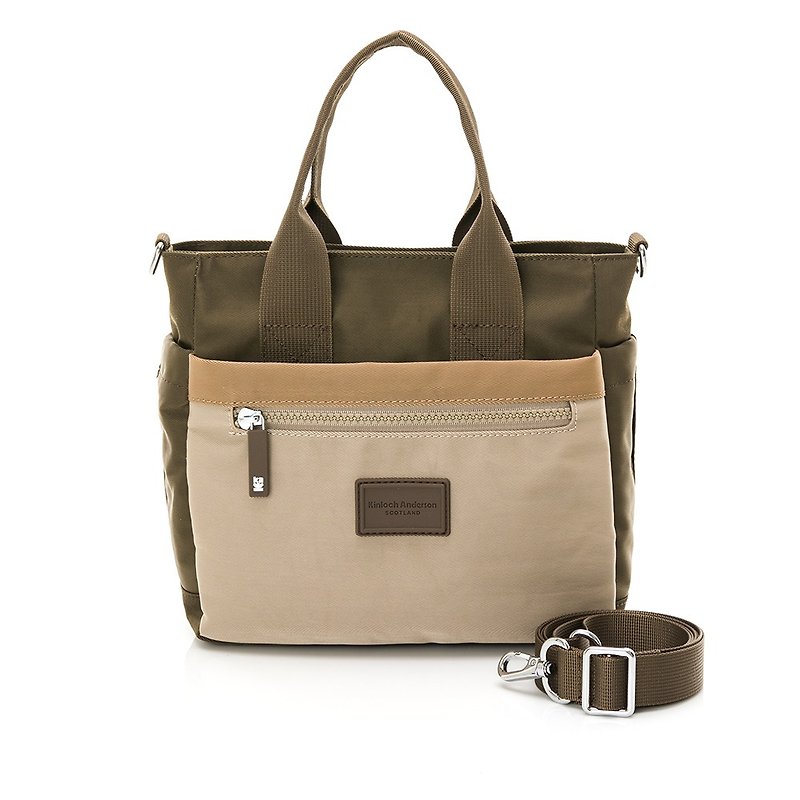 [Kim Anderson] Wild Fruit Forest Crossbody Tote Bag-Coffee - Messenger Bags & Sling Bags - Nylon Brown