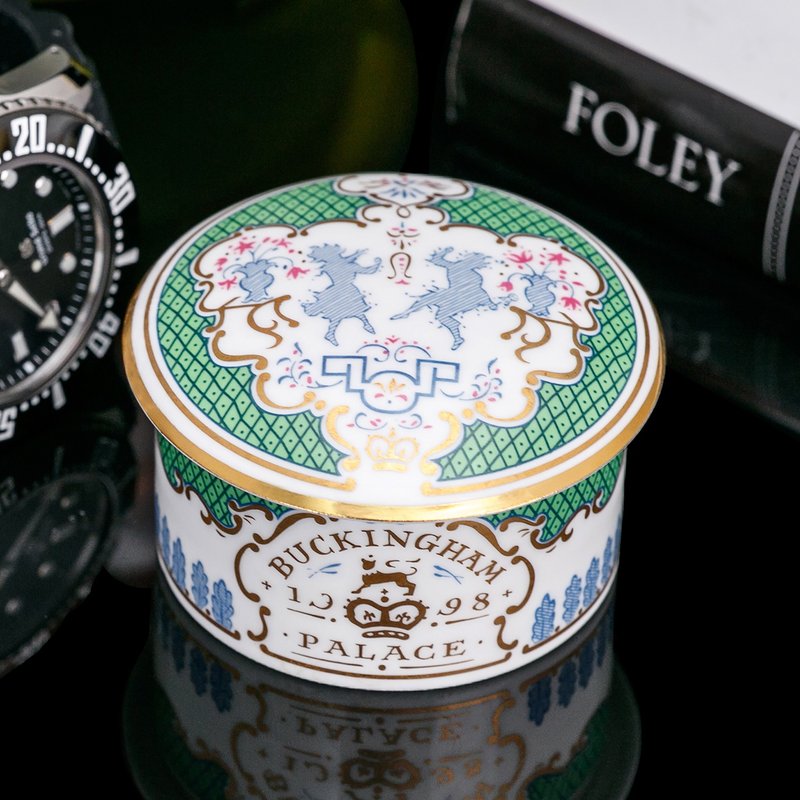 英國製Royal Collection白金漢宮1998骨瓷鑽戒項鏈珠寶收納首飾盒 - 擺飾/家飾品 - 瓷 