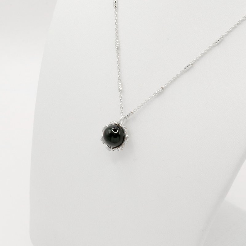 Lace Gemstone Necklace - Necklaces - Sterling Silver Silver