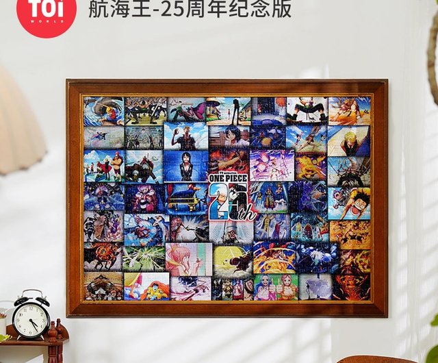 完成品】アニメ、ワンピースパズル6点セット