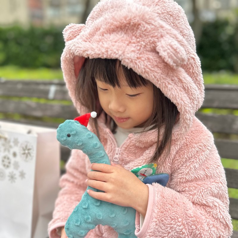 Baby Soothes Little Dinosaur-Christmas Limited Edition - ของเล่นเด็ก - วัสดุอื่นๆ ขาว