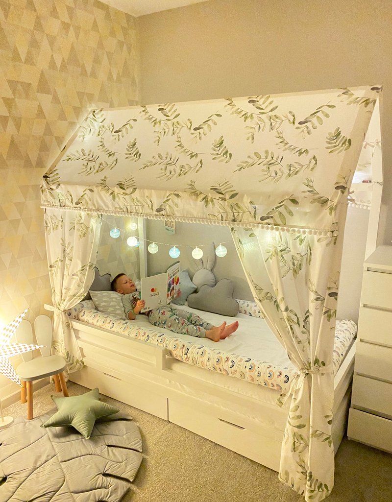 CANOPY for Montessori bed, canopy bed, montessori house,bed canopy, children pla - 嬰兒床/床圍/寢具 - 棉．麻 