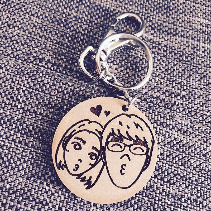Custom keychain & illustration vest skirt. Customized - Name - Exchange Gifts - Wedding Gifts - Customized - Birthday Gifts - Friends - Christmas Gifts - Anniversaries - Christmas Gifts - Valentine Gifts - Custom Gifts Wooden Keychains - ที่ห้อยกุญแจ - ไม้ สีนำ้ตาล