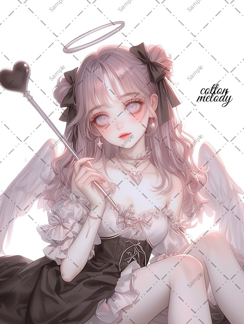 original sticker no.1388 人物ステッカー オリジナルステッカー 人物ステッカー 女の子ステッカー オリジナル人物ステッカー - 貼紙 - 紙 