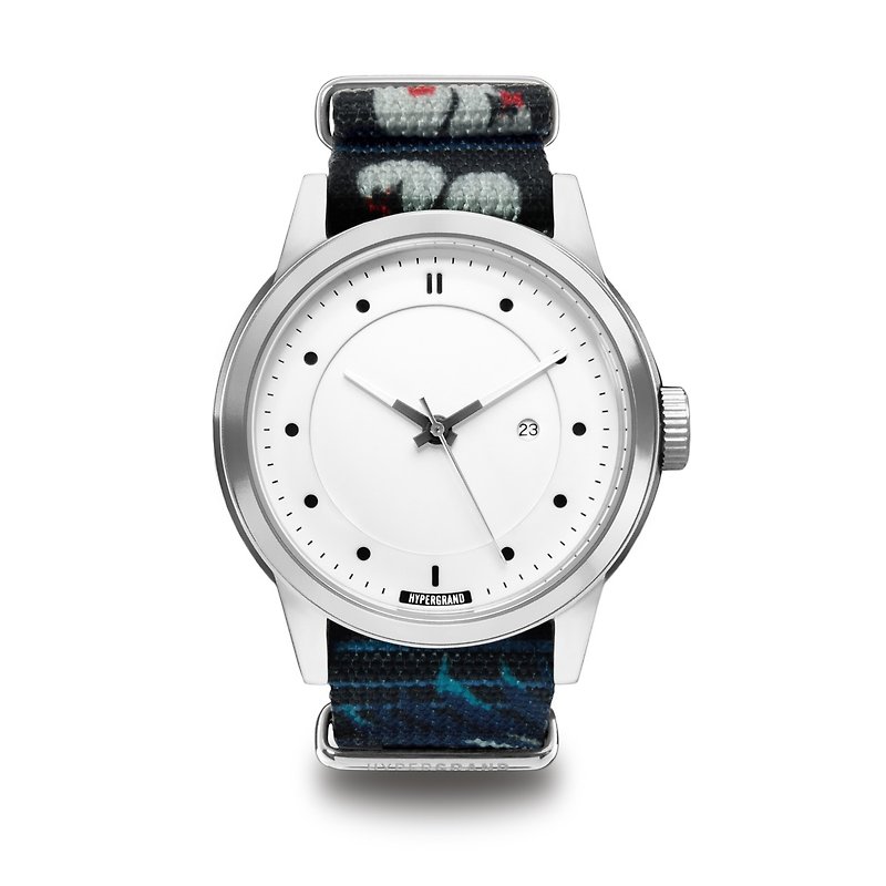 HYPERGRAND-Maverick Cold Steel Series-AVALON Avalon Island Watch - นาฬิกาผู้หญิง - หนังแท้ สีน้ำเงิน