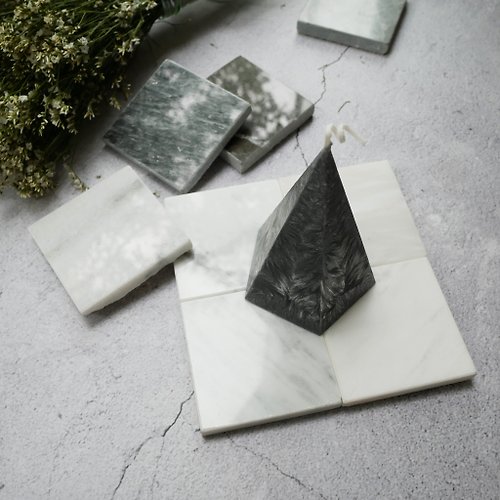 kusu-craft 【โปร11.11 】Iceberg Candle : Pentagon Pyramid Shaped