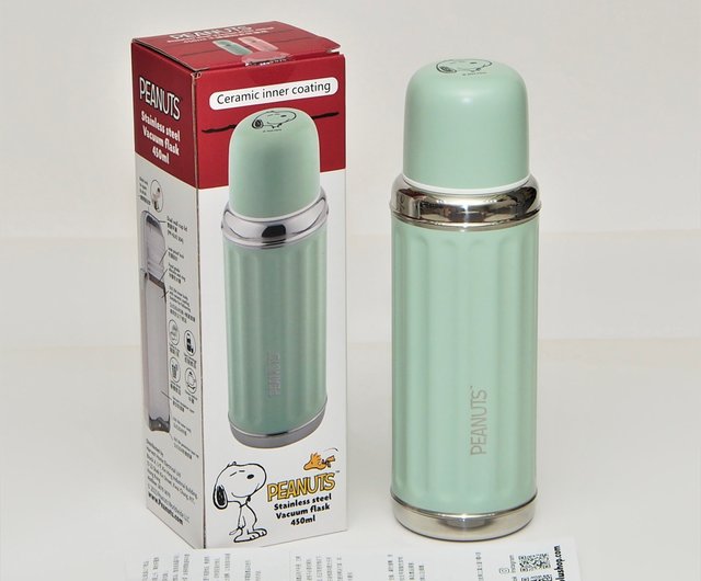 SNOOPY スヌーピー 450ml 真空セラミックインナー魔法瓶 PEANUTS 正規