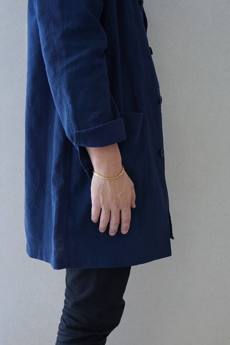 真鍮バングル　swell　unisex　ユニセックス - 手鍊/手環 - 銅/黃銅 金色