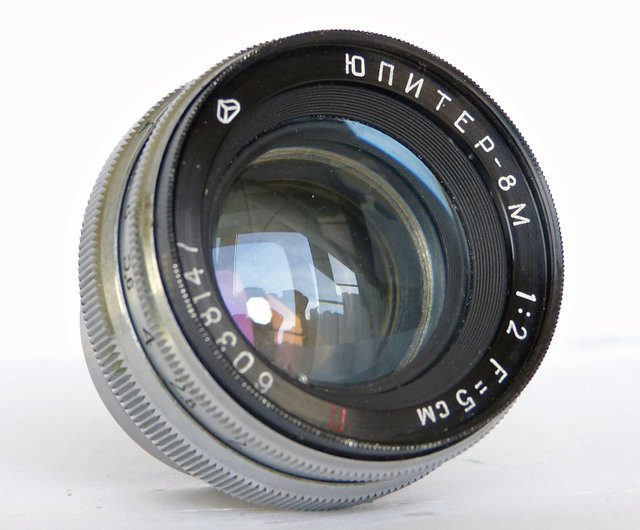 Jupiter-8M レッド P 2/50 レンズ距離計カメラ Kiev Contax RF