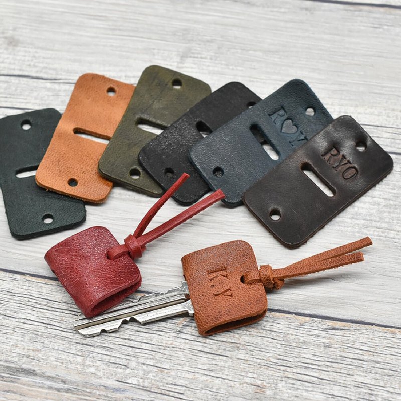 Japanese horse leather key cover, set of 2, genuine leather key case, made in Japan, horse leather, genuine leather, made in Japan, key, security, JAK010 - กระเป๋าใส่เหรียญ - หนังแท้ หลากหลายสี