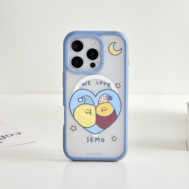 Second Morning心中睡帽極光霧透MagSafe iPhone手機殼 - 手機殼/手機套 - 塑膠 多色