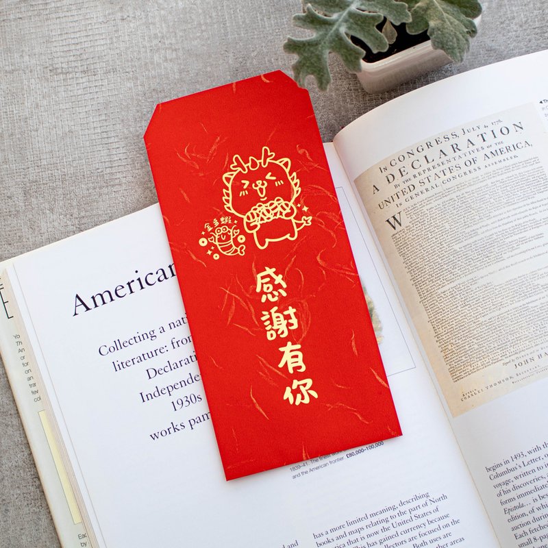 您的關懷我們的感動  溫馨感謝有你 燙金龍年紅包袋 輝春 利是封 - 紅包袋/春聯 - 紙 