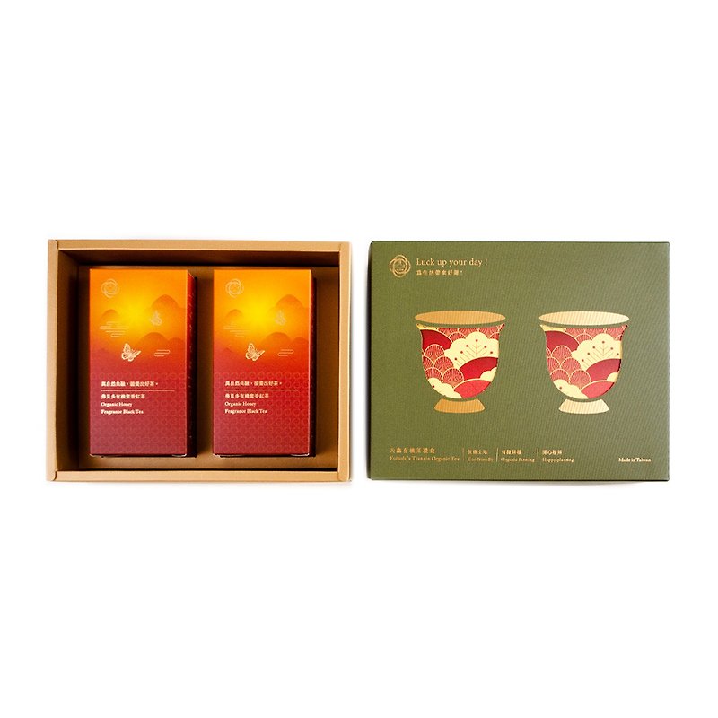 [Fuberdo] Tianxin organic tea gift box honey-flavored black tea/honey-flavored black tea - ชา - กระดาษ สีเขียว