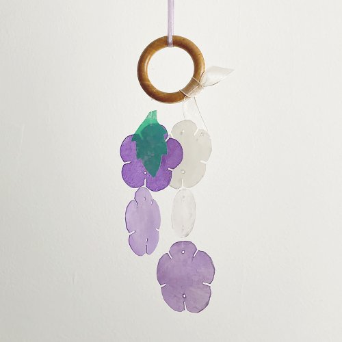 HO’ USE DIY-KIT | Flower Shop Carnation Stationery-Violet|Shell Wind Chime Mobile|#1-323