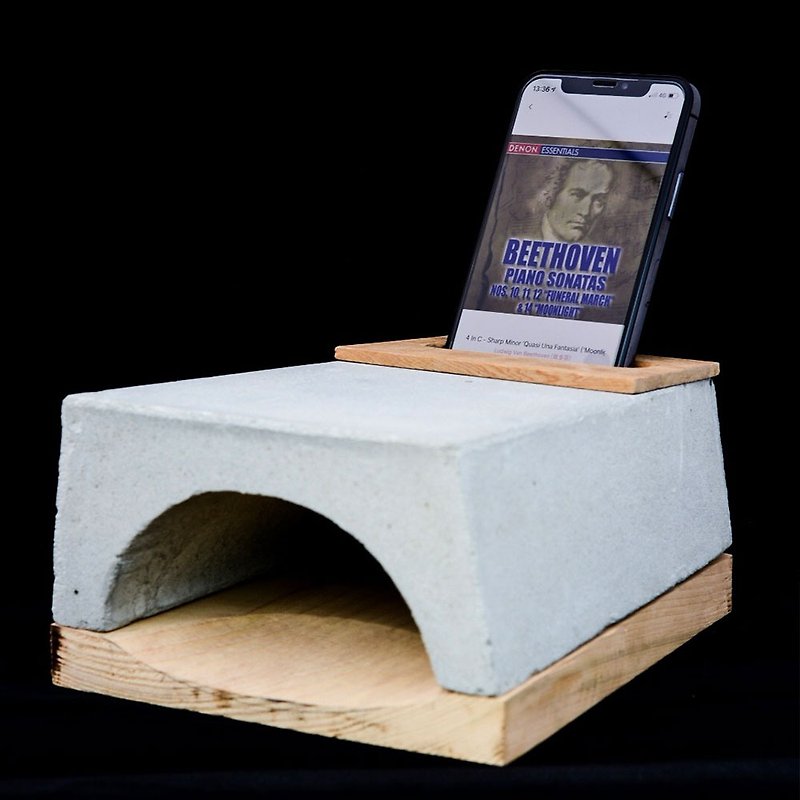 Cement mobile phone amplifier mobile phone frame ordering products - Speakers - Cement Gray