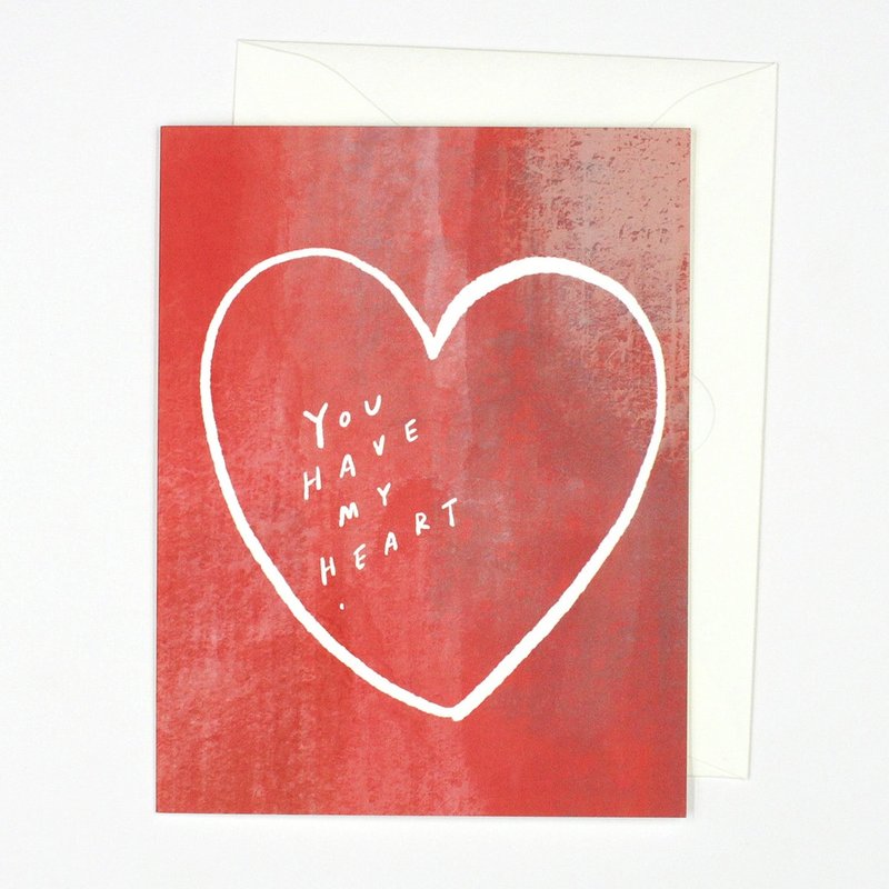 You Have My Heart - Greeting Card - 卡片/明信片 - 紙 紅色