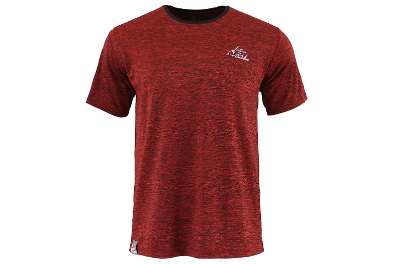 Tools NAKEDT Mixed Yarn Short Sleeve TEE :: Red:: Comfortable:: Casual - Men's T-Shirts & Tops - Polyester Red