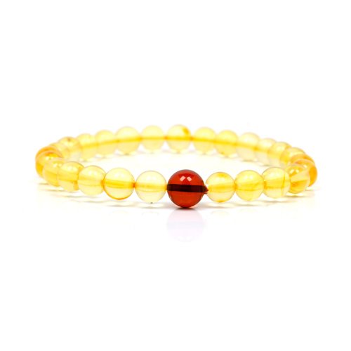 正佳珠寶 Gemsrich Jewelry 【正佳珠寶】琥珀 黃金金珀 全淨體血珀 6mm 金珀手珠