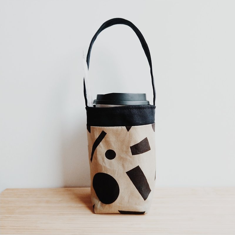 Black Coffee Beverage Bag - Geometry - Diaper Bags - Cotton & Hemp 