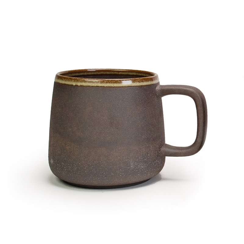 Aurli Oli│Old Rock Mud Mountain Cup 1/3/5 Burnt 12oz - แก้วมัค/แก้วกาแฟ - วัสดุอื่นๆ สีนำ้ตาล