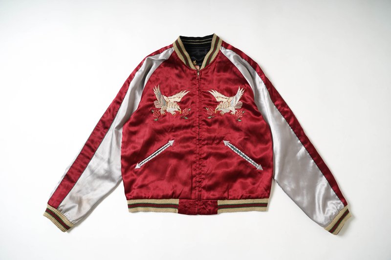 照舊古著 Tailor Toyo 橫須賀 刺繡外套 五十塔刺繡 雙面穿 vinta - 男夾克/外套 - 其他材質 多色