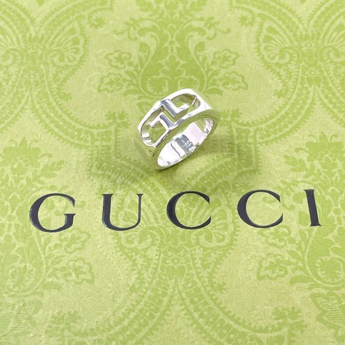 GUCCI グッチ Gモチーフ シルバー925 リング 12号 ヴィンテージ GUCCI グッチ Gモチーフ シルバー925 リング 12号 中古 送料無料