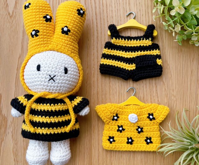Just Dutch |【Adoぬい着用】ミッフィーの手編みフラワーハット