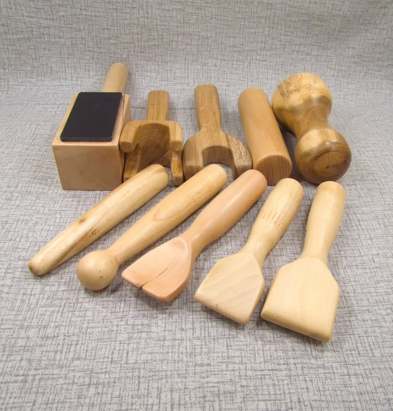 Set of 10 Tok Sen Massage Tools,  Thai Massage Wooden Tools - 運動配件 - 木頭 咖啡色