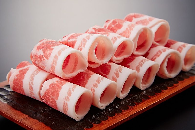 國寶級盤克夏黑豚五花火鍋片(台灣) 200g+/-5% - 其他 - 新鮮食材 紅色