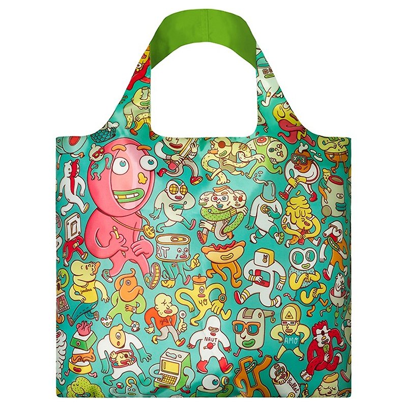 LOQI-Comics BRFO - Messenger Bags & Sling Bags - Plastic Green