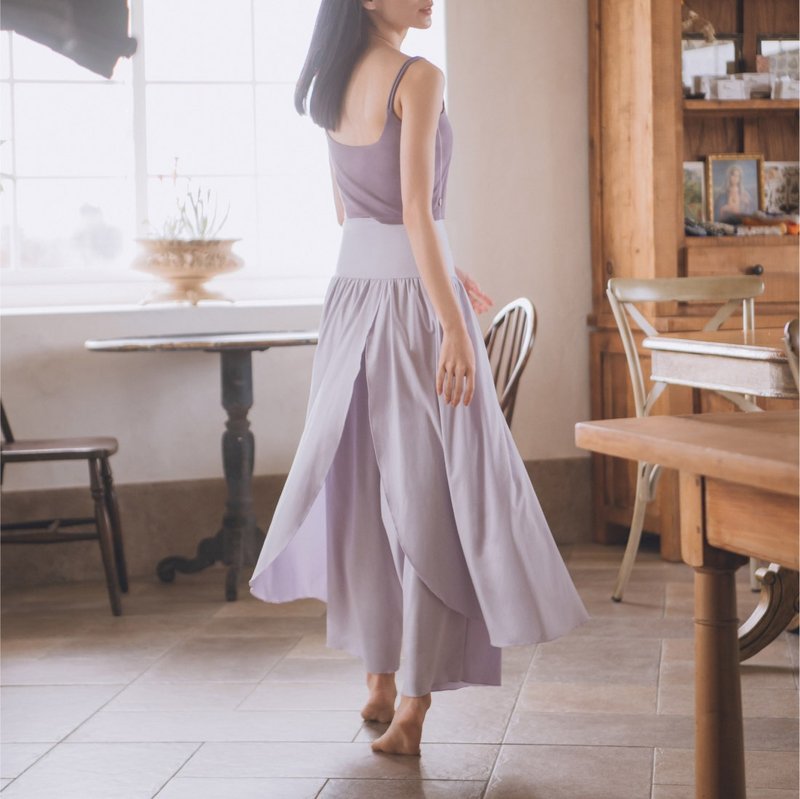 【MACACA】Light Dance Culottes- BIE8265 Pink Purple - Women's Sportswear Bottoms - Polyester Purple