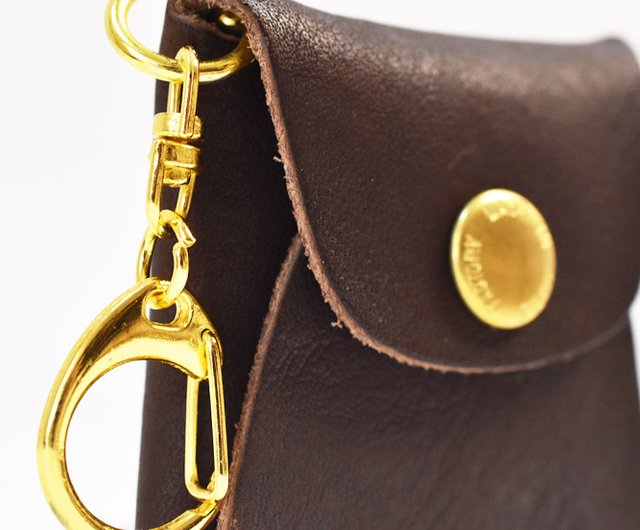 栃木レザー四角コインケースキーホルダーCoinpurse Accessorycase 日本