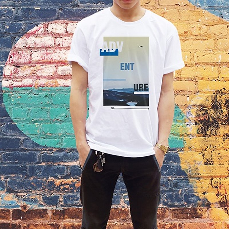 [Adventure] Travel Photo Memories T / AC4-01-ADVN2 - Men's T-Shirts & Tops - Other Materials White