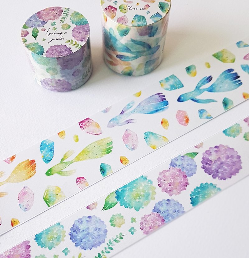 Ziyanghua & Glass Sea Paper Tape Discount Set - มาสกิ้งเทป - กระดาษ สีม่วง