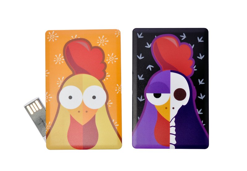 Cuckoo Chicken Or Cuckoo Chicken Card Flash Drive 16GB - USB Flash Drives - Plastic Yellow