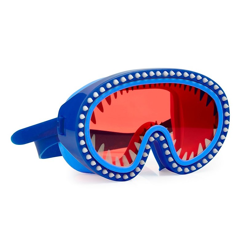 美國Bling2o 兒童造型泳鏡 大白鯊系列 - 藍色 - 兒童泳衣 - 塑膠 藍色