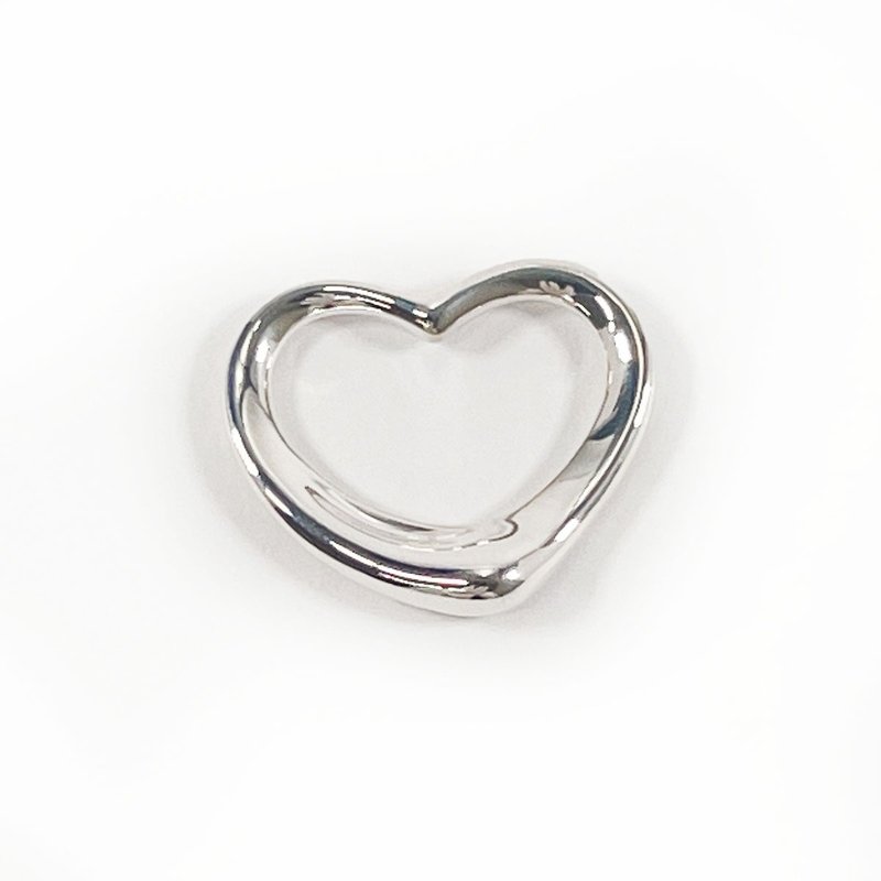 Tiffany & Co. Pendant Top Open Heart Elsa Peretti Silver 925 Newly Finished - สร้อยคอ - เงินแท้ สีเงิน