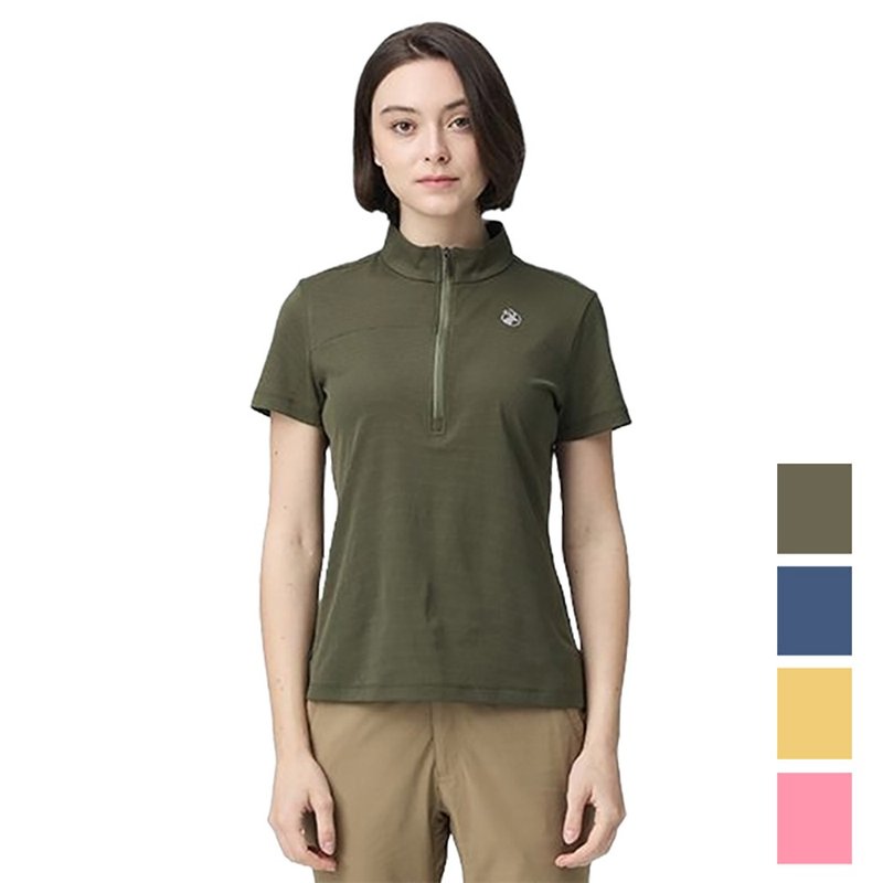 【Wildland 荒野】綠色環保抗UV彈性短袖衣 女 0B21621 - 女 T 恤 - 聚酯纖維 多色