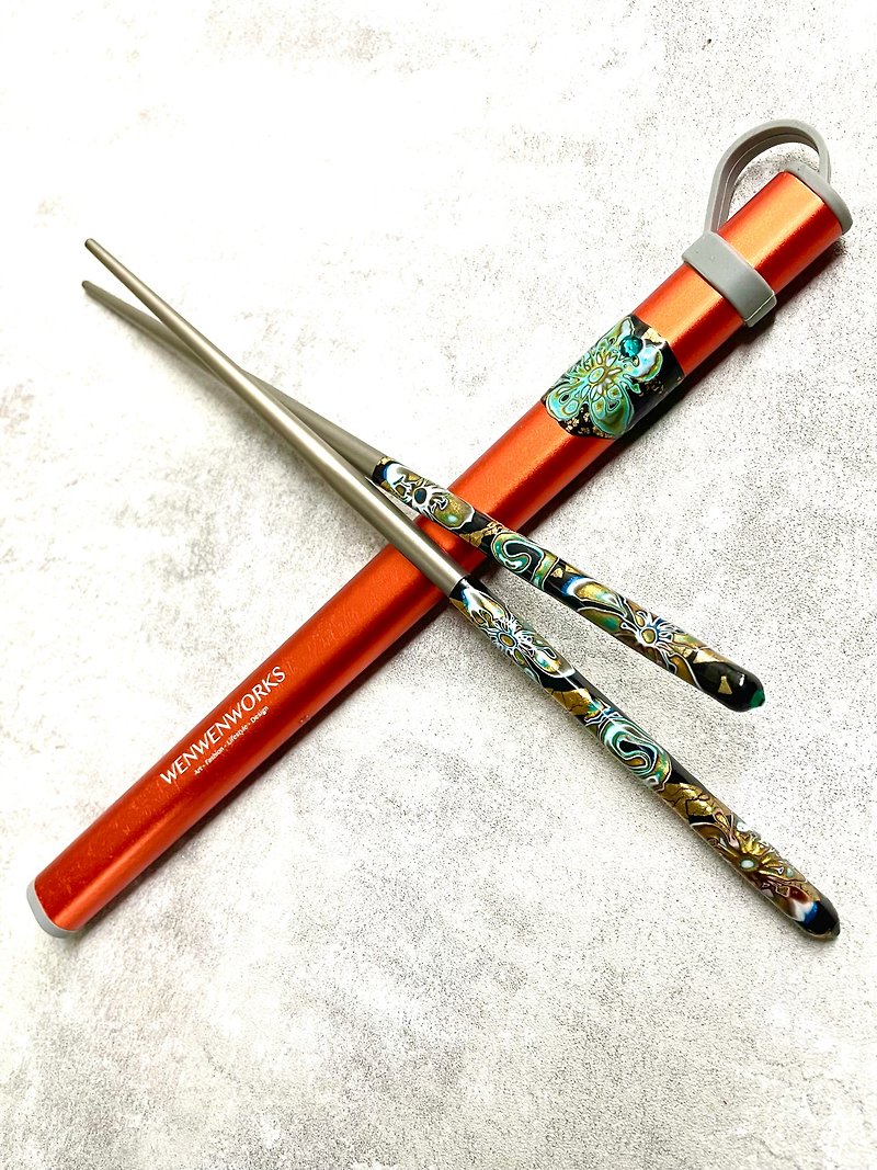 WENWENWORKS Premium Titanium Chopsticks - Chopsticks - Other Metals Multicolor