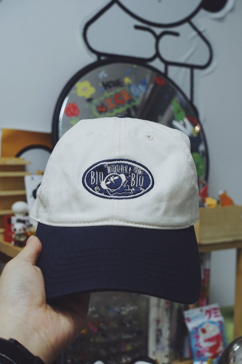BIuBiu 刺繡棒球帽 Cap帽 搞怪 可愛 - 帽子 - 其他人造纖維 